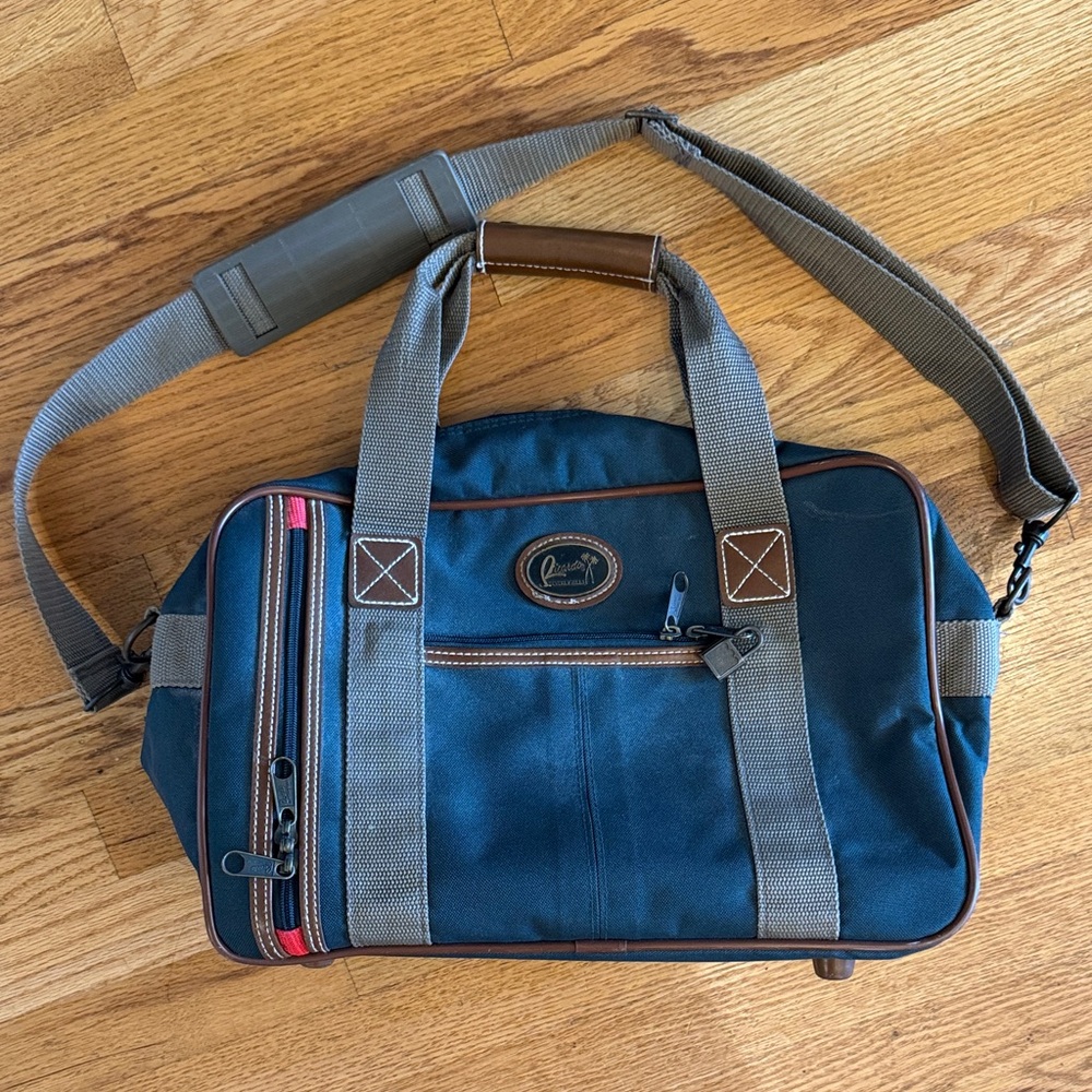 Vintage Green luggage Bag Ricardo Beverly Hills USA